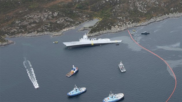 Potopen norsk fregata Helge Ingstad