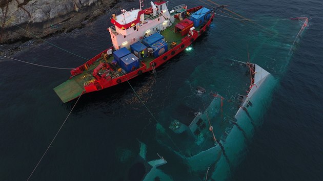 Potopen norsk fregata Helge Ingstad