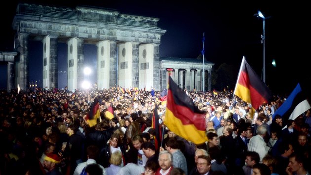 Berlnsk oslavy znovusjednocen zpadnho a vchodnho Nmecka (3. jna 1990)