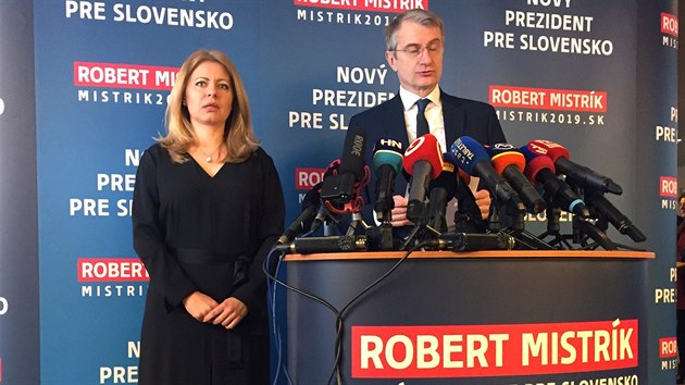 Uchaze o post slovenskho prezidenta Robert Mistrk se vzdal kandidatury a podpoil favoritku voleb Zuzanu aputovou. (26. nora 2019)