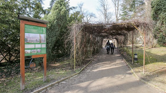 Vstup do Doln zahrady hlubockho zmku.