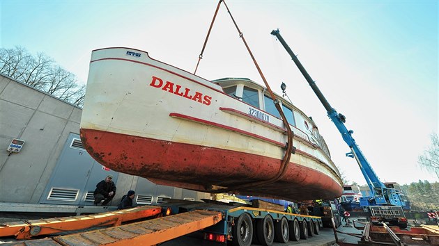 Na rekonstrukci lodě Dallas za 15,6 milionu korun dohlédnou i památkáři, od roku 2013 je totiž plavidlo kulturní památkou. (únor 2019)