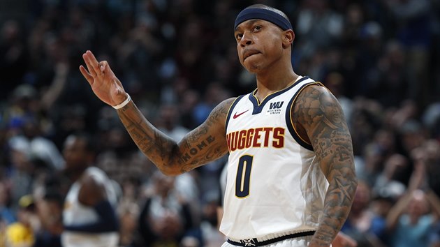 Isaiah Thomas z Denveru slav trojku proti Oklahoma City.