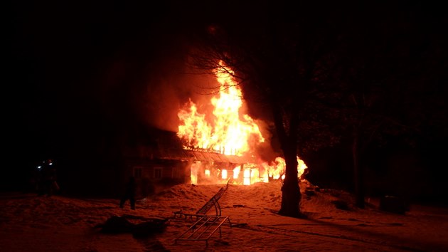 Por chalupy pod Janovmi boudami v Krkonoch (22. 2. 2019)