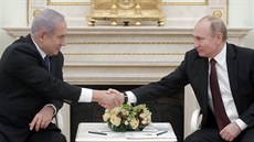 V Moskv jednají ruský prezident Vladimir Putin a izraelský premiér Benjamin...