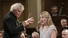 Sir Simon Rattle a Magdalena Kožená na koncertě s Českou filharmonií