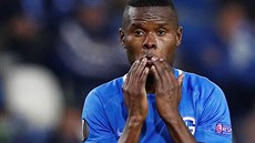 Zklamaný tanzanský snajpr Mbwana Samatta z Genku. Proti Slavii se ve dvou...