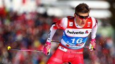 Johannes Hoesflot Klaebo v kvalifikaci sprintu na mistrovství sv�ta v Seefeldu.
