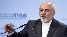 Íránský ministr zahranií Mohammad Davád Zaríf na konferenci v Mnichov (18....