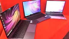 Trojice notebooků Huawei pro rok 2019. Od nejvzdálenějšího MateBook 13, 14 a X...
