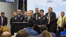 Chicagská policie na tiskové konferenci o pípadu údajného napadení herce...