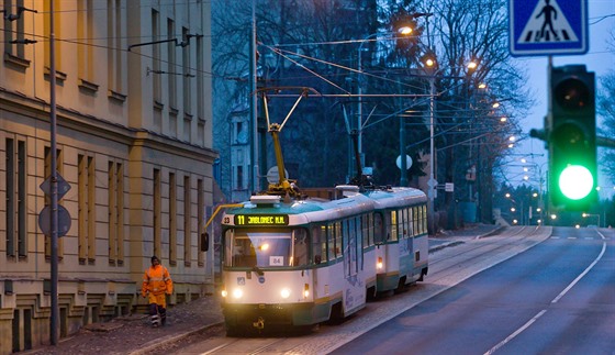 Tramvaj mezi Libercem a Jabloncem nad Nisou