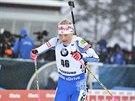 Kaisa Mäkäräinenová pi sprintu na MS ve védském Östersundu.
