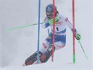Slovenská slalomáka Petra Vlhová na trati ve pindlerov Mlýn.