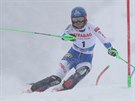 Slovenská slalomáka Petra Vlhová na trati ve pindlerov Mlýn.