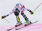 eská reprezentantka Martina Dubovská v cíli druhého kola slalomu ve...