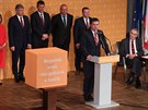Pódiová prezentace sociálních demokrat na 41. sjezdu SSD v Hradci Králové (1....