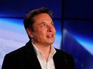 Zakladatel a majitel spolenosti SpaceX Elon Musk na tiskové konferenci po...