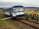 U Ronova nad Doubravou se po poledni srazil osobní vlak s manipulaním. Na...