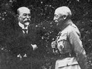 V dob ohroení státu na Slovensku  prezident T. G. Masaryk s generálem...