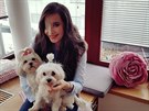 Na snímku je Ivana Daniové se svými psy. 
