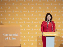Jana Maláová na volebním sjezdu SSD (1. bezna 2019)