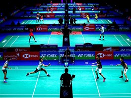 BADMINTON. Na turnaji v All England Open Badminton Championships v britském...