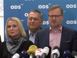 Předseda ODS Petr Fiala a poslankyně Jana Černochová oznámili, že strana...