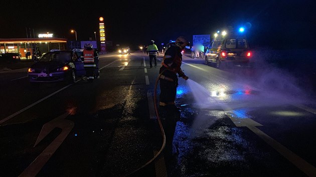 Na Olomoucku srazilo auto chodkyni, ta na mst zemela (2. bezna 2019).