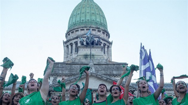 V Argentin se konaly protesty, aby soud umonil znsilnn dvce potrat. (19. nora 2019)