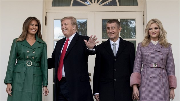 Premir Andrej Babi pijel se svou manelkou Monikou na pracovn nvtvu USA (7. bezna 2019)