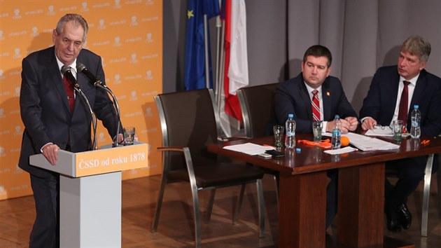 Prezident Milo Zeman na 41. sjezdu SSD, Hradec Krlov (1. bezna 2019)