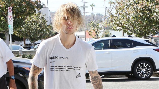 Justin Bieber momentln ije v americkm Hollywoodu. Jeden as nosil del vlasy (podzim 2018)
