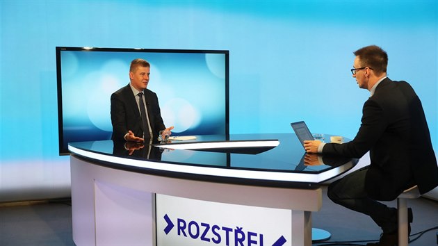 Ministr zahraninch vc Tom Petek v diskusnm poadu Rozstel (5. 3. 2019)