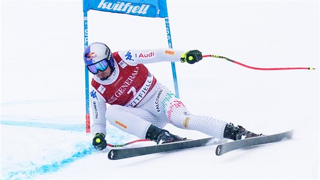 Dominik Paris v superobm slalomu v Kvitfjellu.