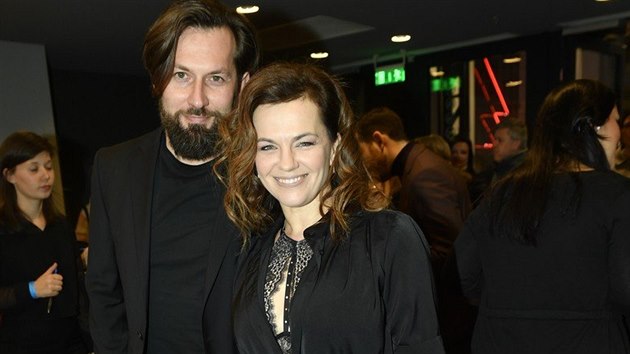 Marta Jandov a jej manel Miroslav Verner na udlen hudebnch cen Andl (5. bezna 2019)