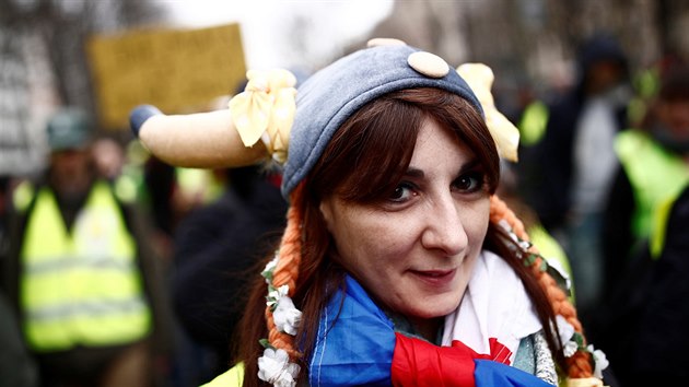 Protesty hnut� �lut�ch vest v  Pa��i (2. b�ezna 2019)