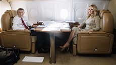 Premiér Andrej Babi s manelkou Monikou bhem cesty do amerického Washingtonu....