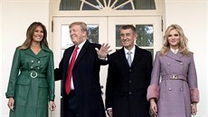 Americký prezident Donald Trump s manelkou Melanií pijal v Bílém dom eského...