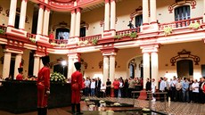 Ceremoniál k píleitosti estého výroí úmrtí bývalého venezuelského...