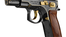Pistole slavného modelu CZ 75 z edice Republika vydané ke stoletému výroí od...