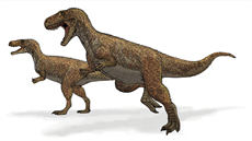 Současná představa o podobě megalosaurů, kteří v juře žili v dnešní jižní...