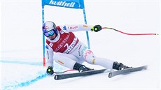 Dominik Paris v superobím slalomu v Kvitfjellu.