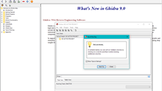 Zveřejněná GHIDRA je nyní ve své deváté verzi. Součástí aplikace je i nápověda...