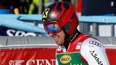 Rakuan Marcel Hirscher je na obím slalomu v Kranjské Goe.