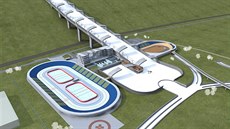 Architekti z kanceláe DECO Group pedstavili svoji vizi sportovního areálu se...
