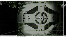 Zábr z lodi Crew Dragon spolenosti SpaceX ped pipojením k ISS.