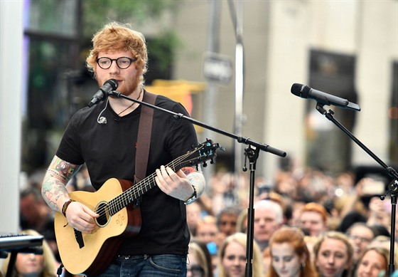 Ed Sheeran performs on NBC's \"Today\" at Rockefeller Plaza on July 6, 2017 in New York City.