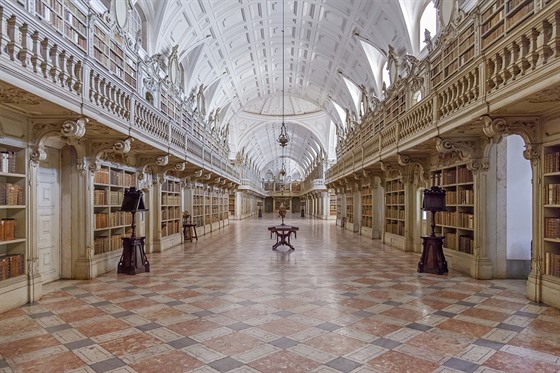 Library of the Mafra National Palace, Mafra, Portugalsko