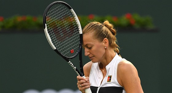 Smutná Petra Kvitová na turnaji v Indian Wells